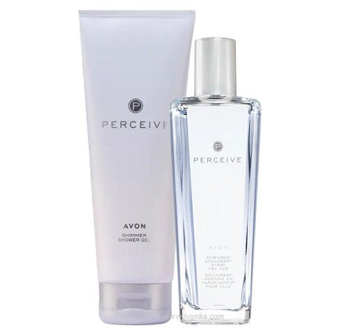 Déodorant parfumé Avon Perceive avec gel douche