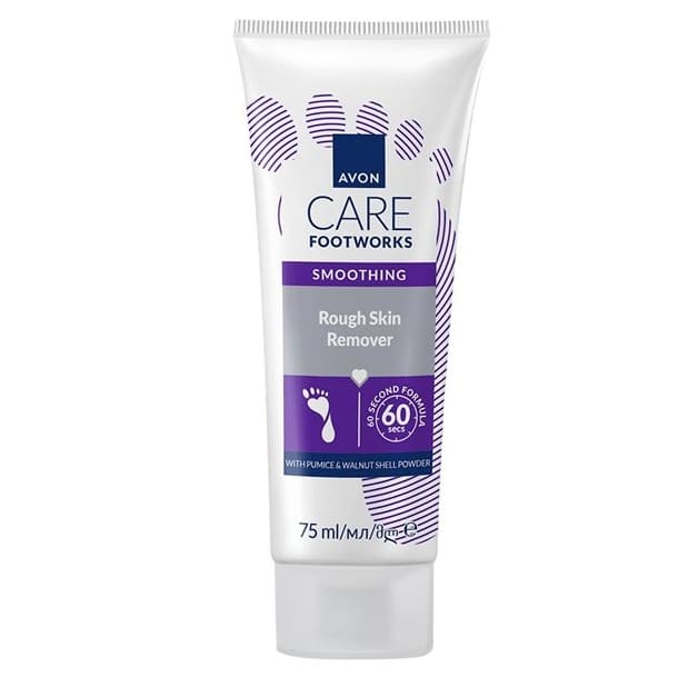 AVON Foot Works crème exfoliante et hydratante anti-rugosité 75 ml