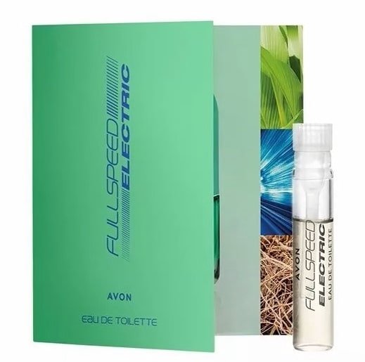 Carte échantillon de parfum AVON Full peed Electric