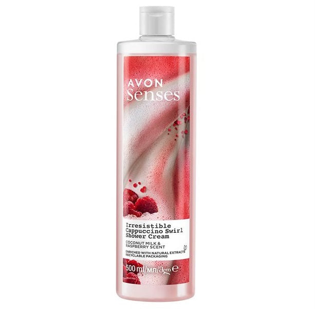 AVON Senses crème douche lait de coco & framboise