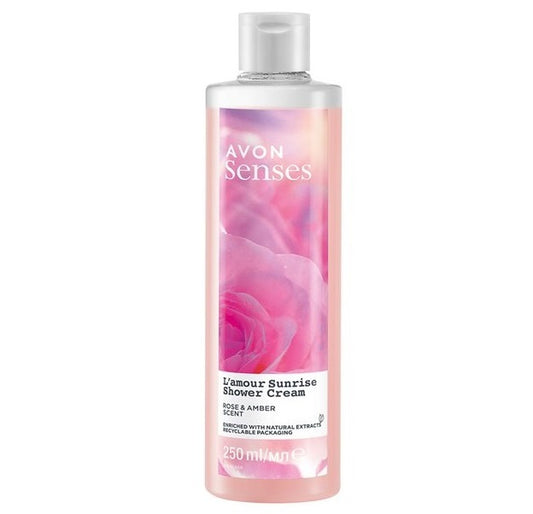 AVON Senses crème douche L'amour Sunrise Rose & Ambre
