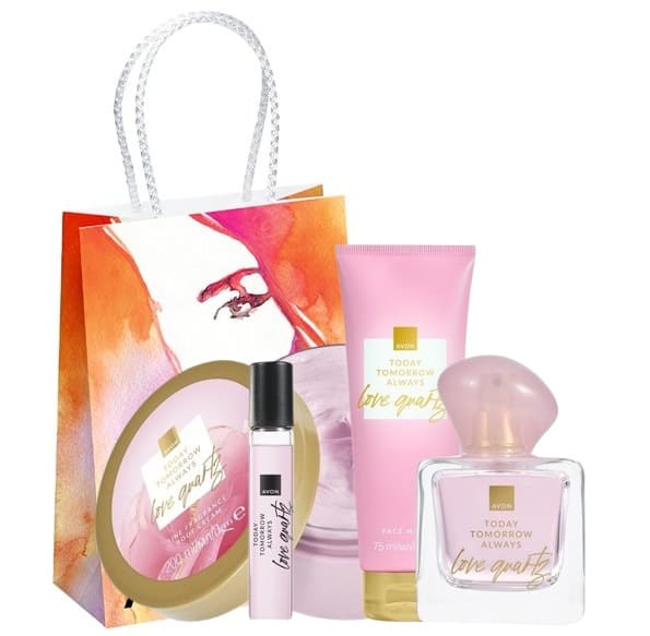 Coffret Avon Love Quartz Parfum Mask Crème Mini Spray