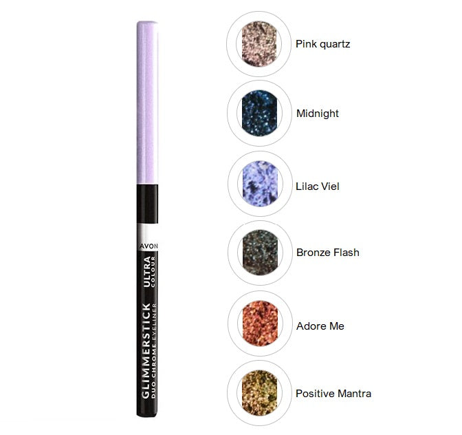 Eyeliner Duo Chrome Avon Ultra Colour