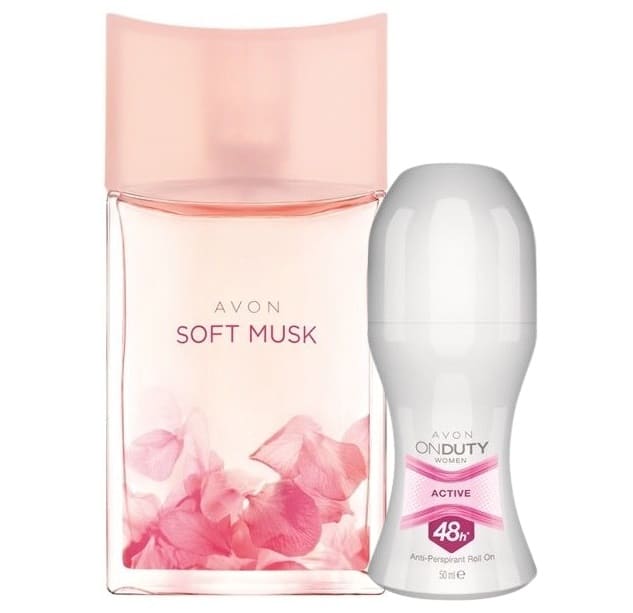 Duo AVON Soft Musk - Eau de Toilette & Deoroller
