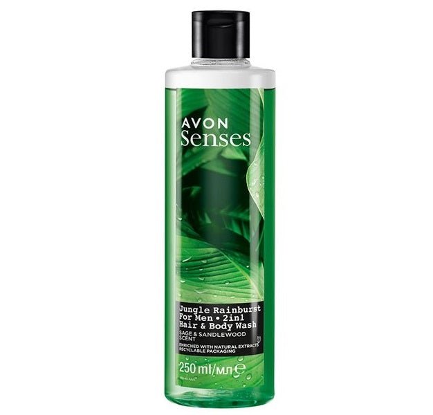 AVON Senses Jungle Rainburst shampoo & gel douche