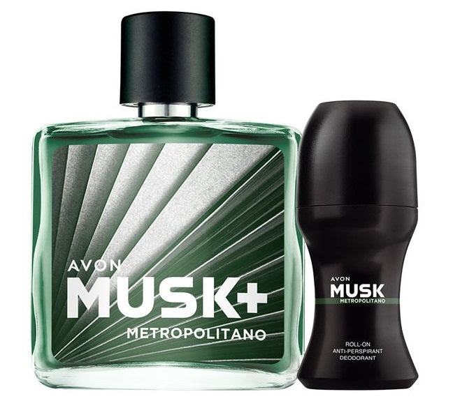 Set Avon Musk Metropolitano + deodorant