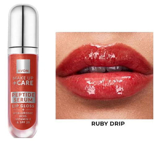 Avon Lipgloss Serum Peptid Ruby Drip