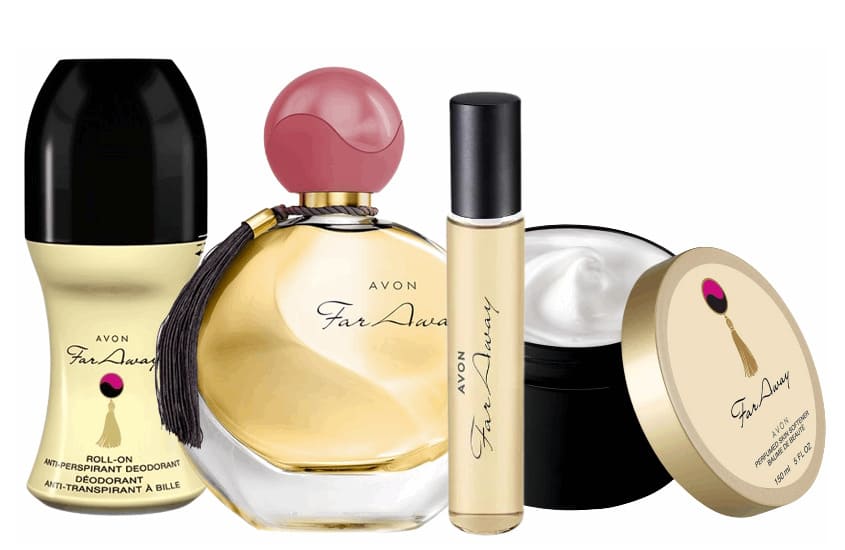 Lot de 4 produits AVON Far Away eau de parfum