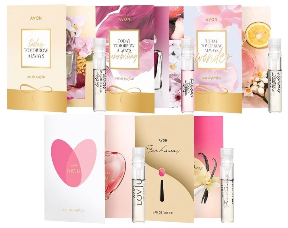 Lot de 5 crtes Échatillons parfum Avom