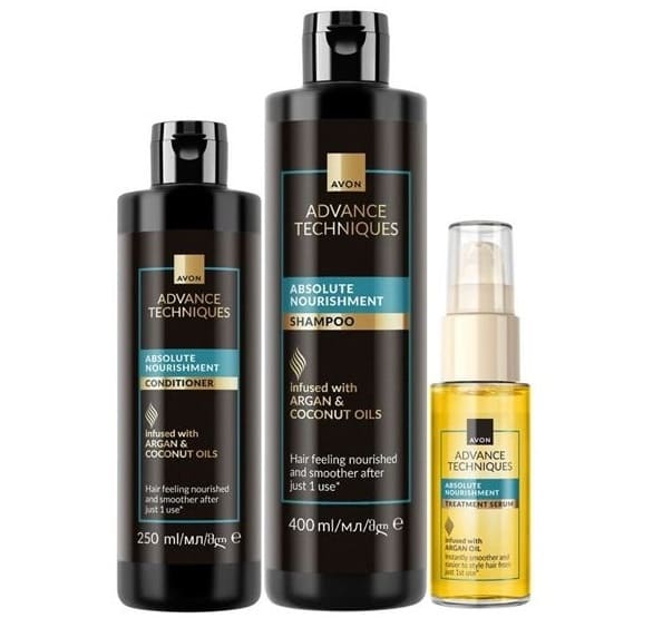Coffret soin cheveux huile d'argan & coco Avon