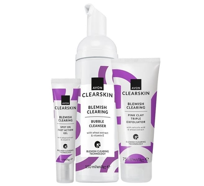AVON Clearskin lot de 3 produits contre les boutons