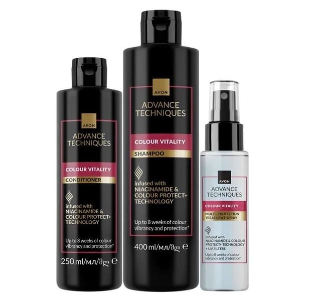 Set Avon Advance Techniques Colour Vitality