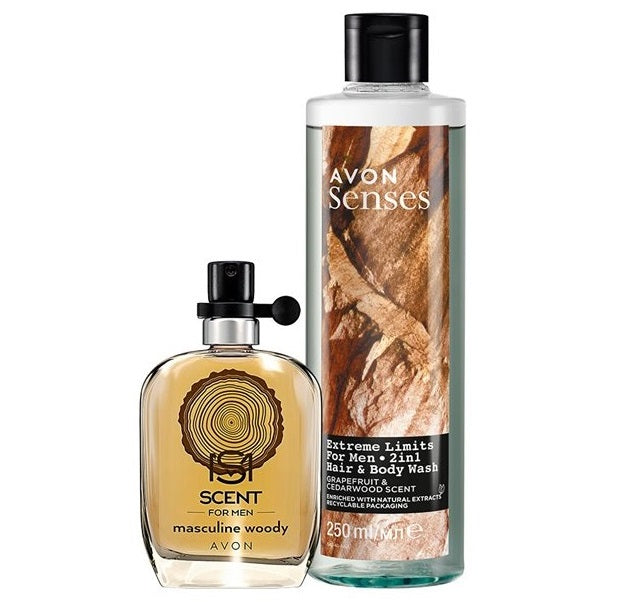 AVON Scent Masculine Woody coffret cadeau