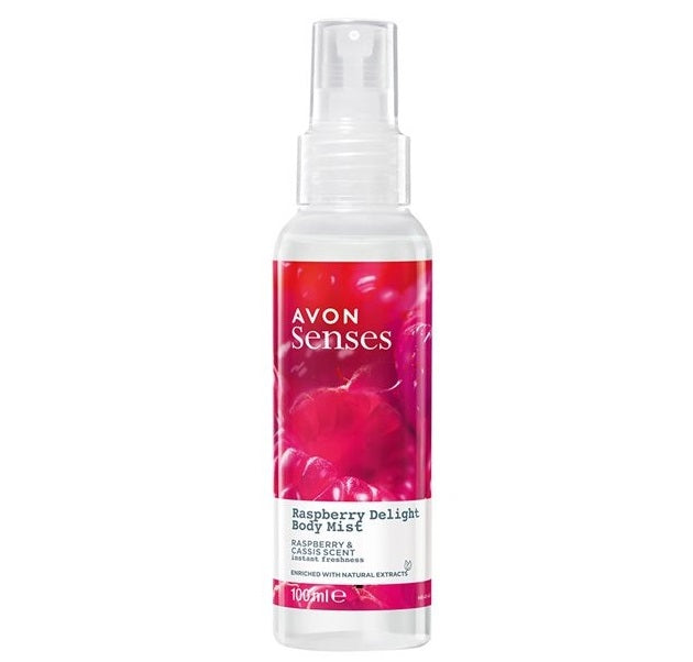 AVON Senses spray parfumé framboise et cassis
