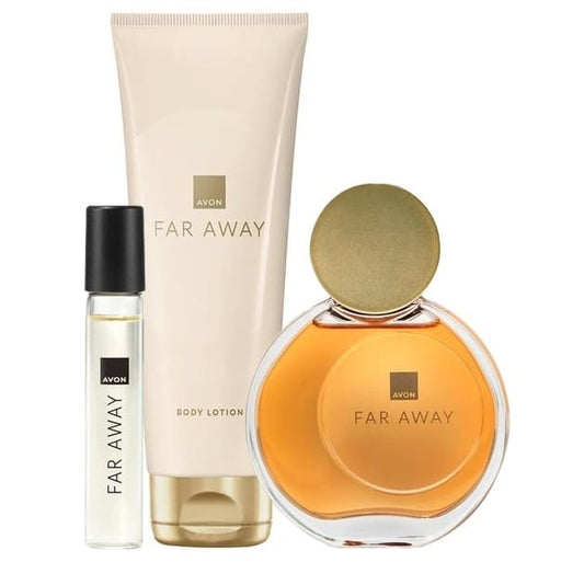Lot parfum AVON Far Away incluant 3 produits