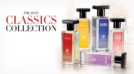 Les anciens parfums iconiques d'Avon, Timeless, Sweet Honeyty, Night Musk.