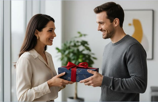 Offrir un cadeau à un homme