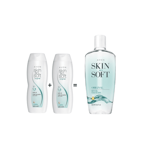L'huile de bain Skin so Soft d'Avon