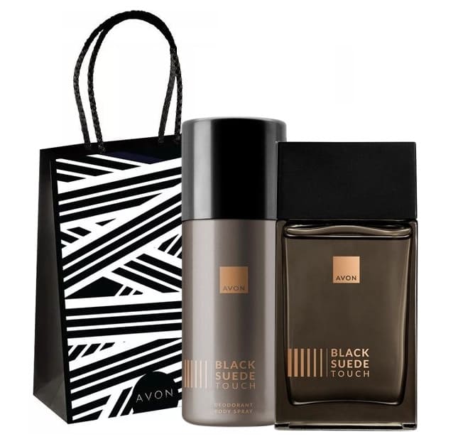 Coffret cadeau parfum AVON Black Suede Touch