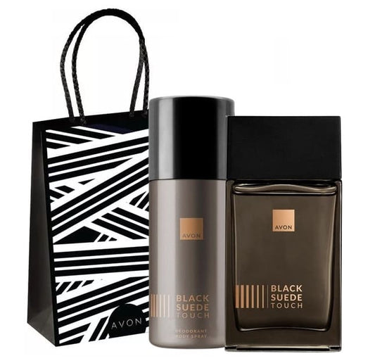Coffret cadeau parfum AVON Black Suede Touch