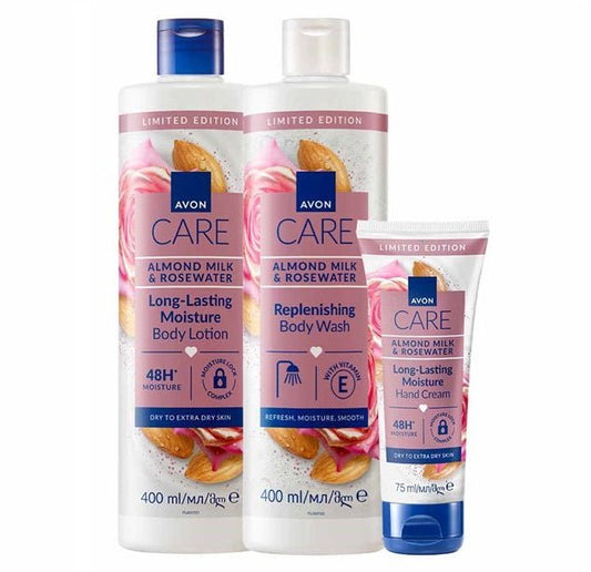 Coffret Avon Care Jlait amande et eau de rose