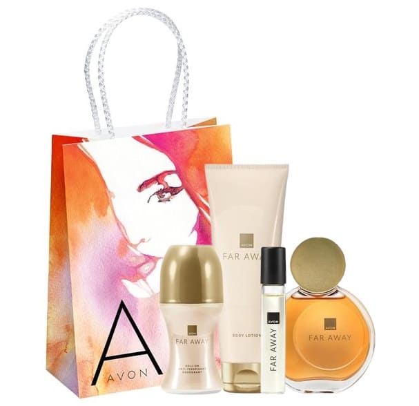 Set Avon Far Away parfum, lotion deodorant