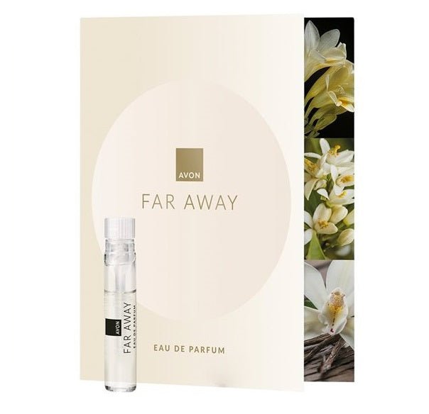 Carte échantillon parfum Avon Far Away