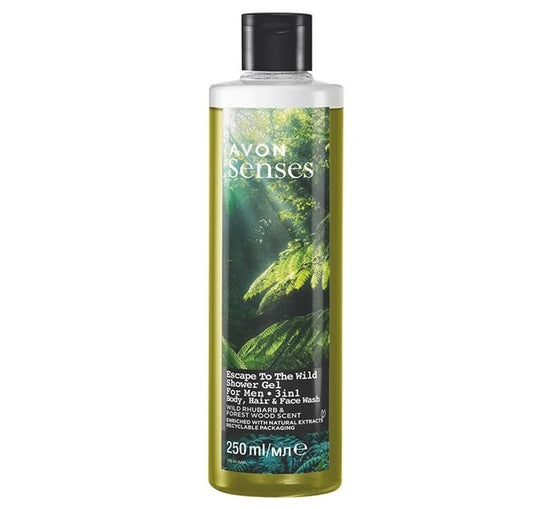 gel douche pour homme AVON Senses Escape To The Wild