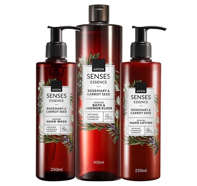 Set Avon Senses romarin carotte