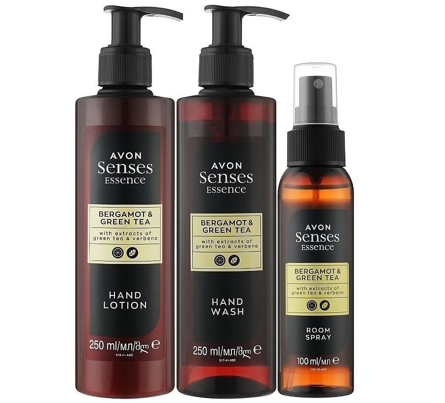 Trio Avon Senses Essence bergamote & thé vert
