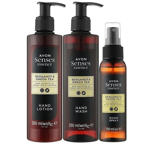 Trio Avon Senses Essence bergamote & thé vert