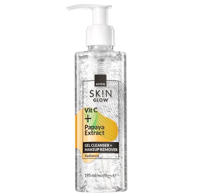 Gel liquide nettoyant Avon SK!N Glow Vitamine C Makeup Remover