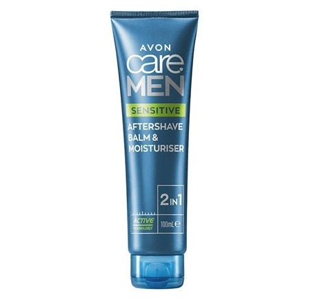 AVON Care Men Sensitive 2 en 1 baume hydratant après-rasage