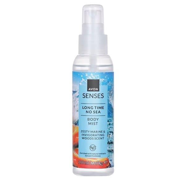 Spray corporel Avon Senses Long Time No Sea 100 ml