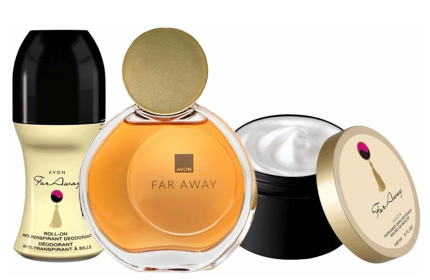 Lot parfum AVON Far Away incluant 3 produits