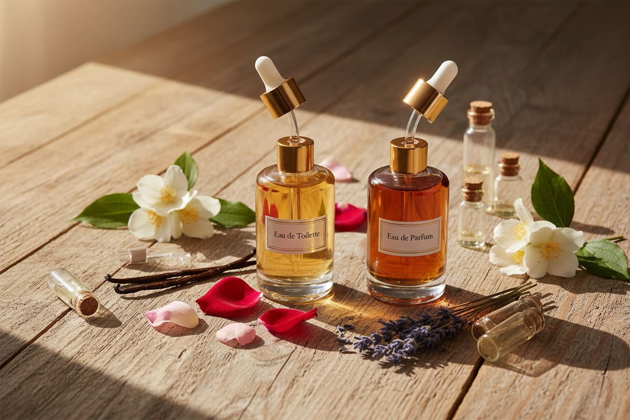 Différence dosage Eau de toilette vs eau de parfum