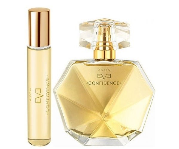 Lot 2 Produits Avon Eve Confidence - Eau De Parfum 50ml + Déodorant Bille, Notes Fruits Rouges Et Vanille