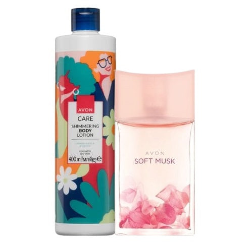 Duo Avon Soft Musk EDT & lait corporel au jasmin