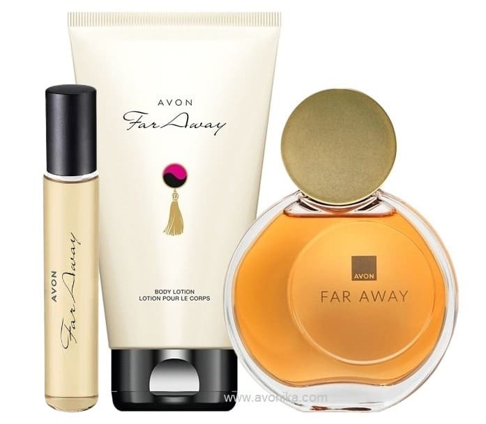 Lot parfum AVON Far Away incluant 3 produits