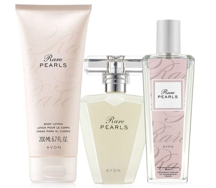AVON Rare Pearls lot parfum déodorant lotion pour le corps