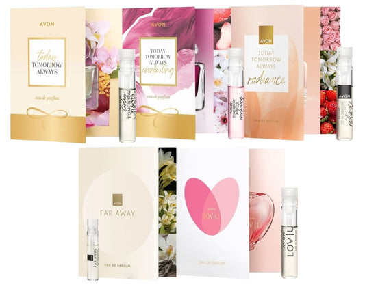 Lot de 5 crtes Échatillons parfum Avon