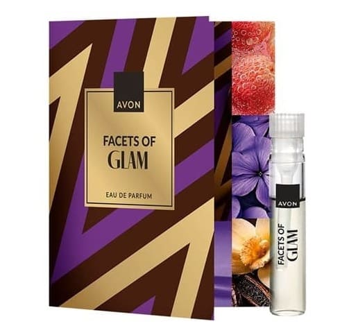 Carte échantillon parfum Avon Facets of Glam