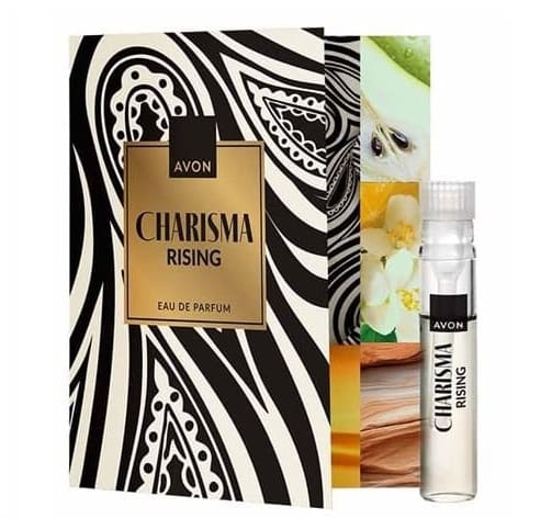 Carte échantillon parfum Avon Charisma Rising