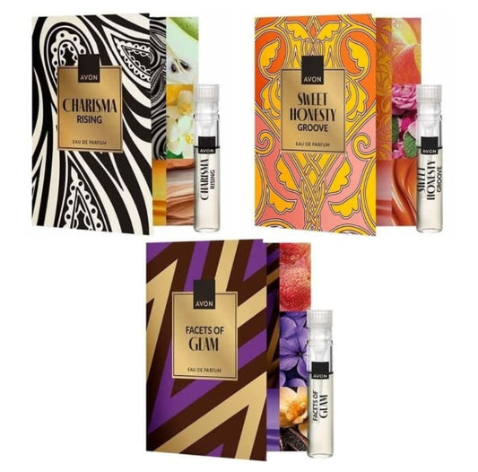 Sample parfum Avon Sweet Honesty Groove Charisma Rising Facets of Glam