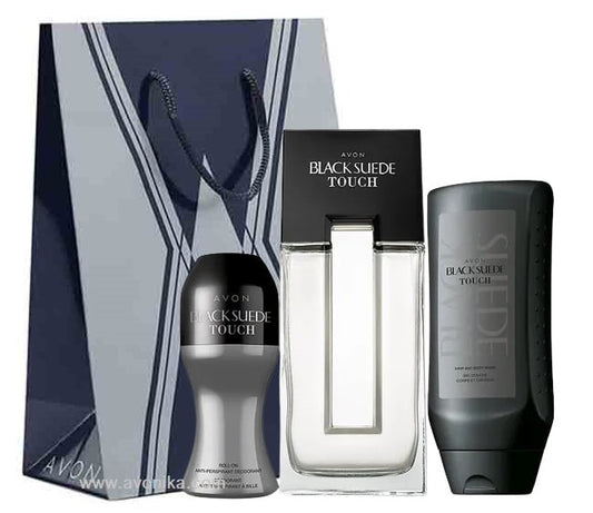 Coffret cadeau parfum AVON Black Suede Touch