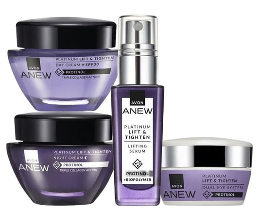 Coffret anti-âge Avon Anew Platinum crèmes sérum dual yeux