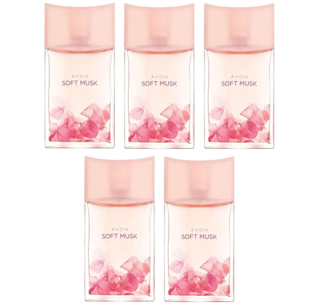 AVON Soft Musk lot de 5 eaux de toilette de 50 ml