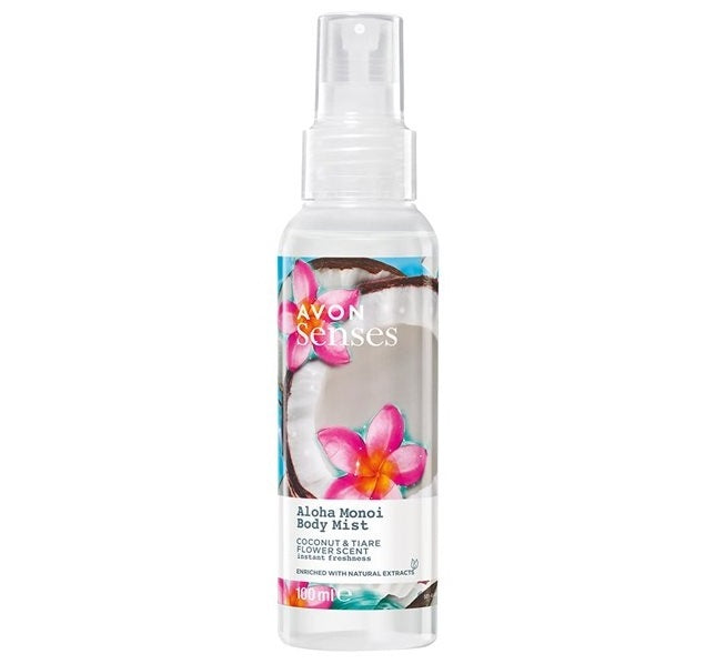 AVON Senses spray parfumé Aloha Monoi
