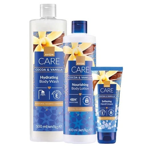 Trio soin corporel AVON Care Cacao & Vanille