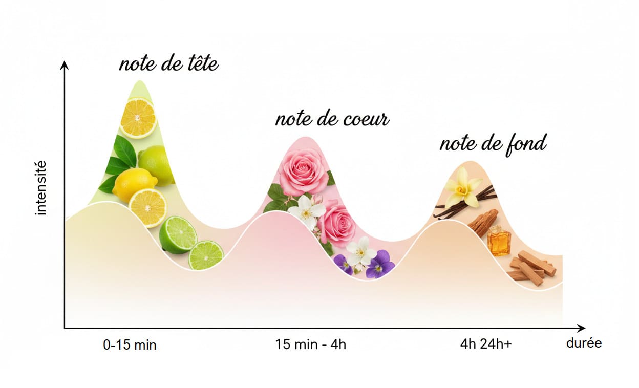 L'évolution temporelle d'une fragrance